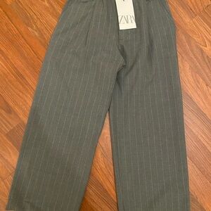 Zara kid gray trouser size 8 new with tags